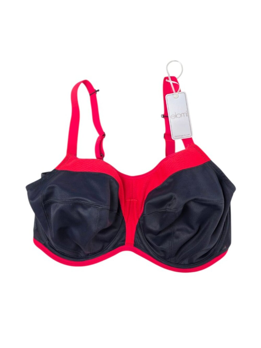 Elomi Energise Sports Bra, Underwire, Full Cup, Size 36H, High Support